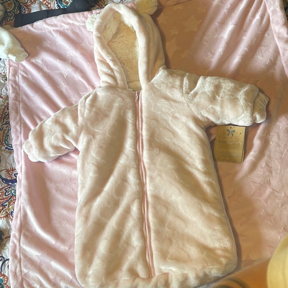 Monlapin Baby Bunting Pink Suit